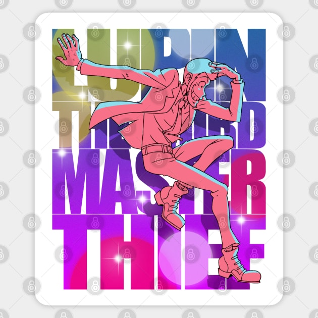 Lupin III - Jump! - Part II OP Variation Sticker by Loopawn